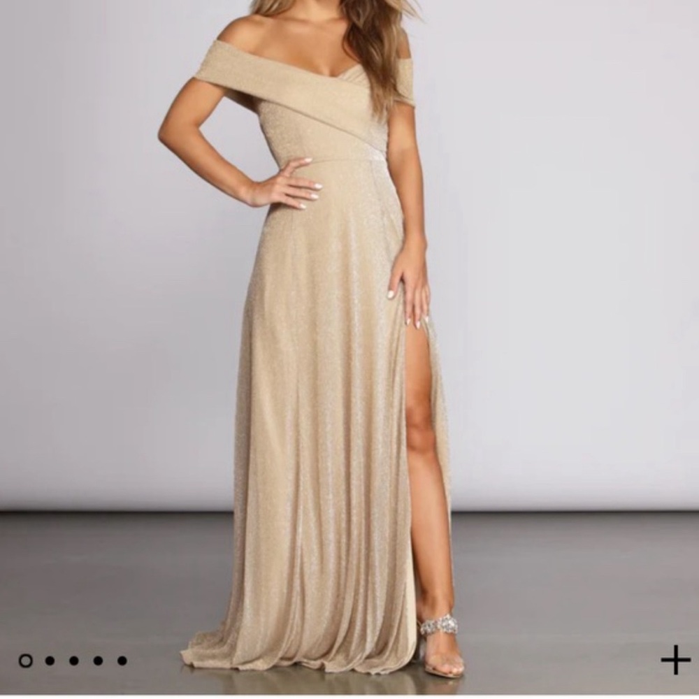 New gold Bridesmaid dress